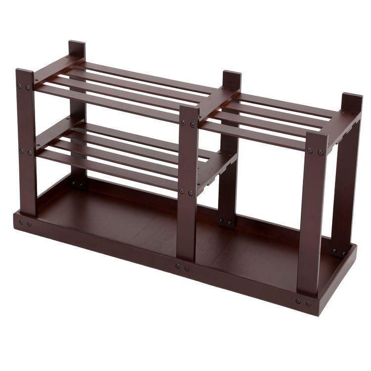 Bamboo Shoe Rack Bench FredCo