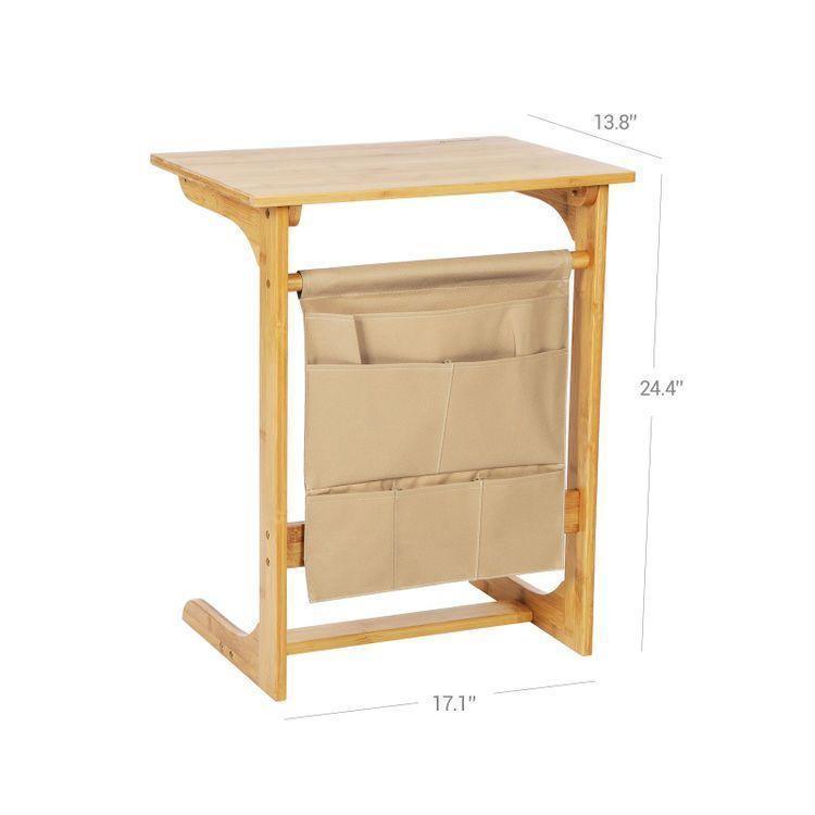 Bamboo Storage Side Table FredCo