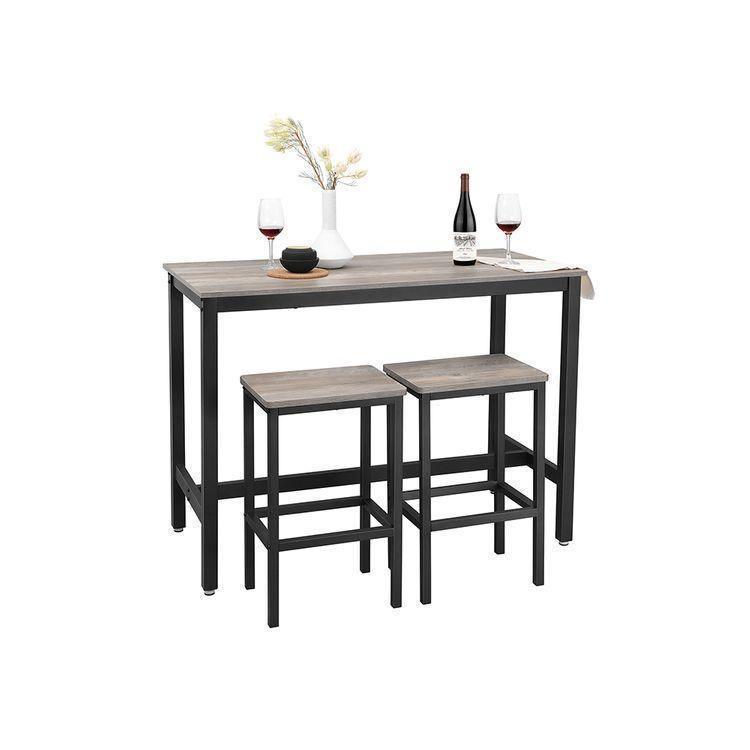 Bar Table and Stool Set (1 Table and 2 bar stools) FredCo