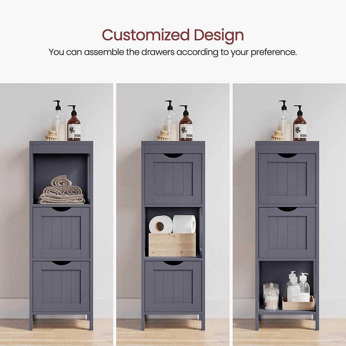 Bathroom Floor Cabinet, 2 Drawers FredCo
