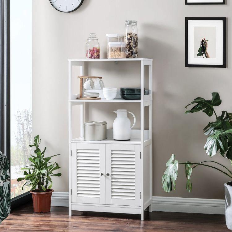Bathroom Tall Cabinet White FredCo