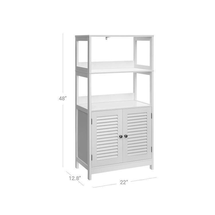 Bathroom Tall Cabinet White FredCo