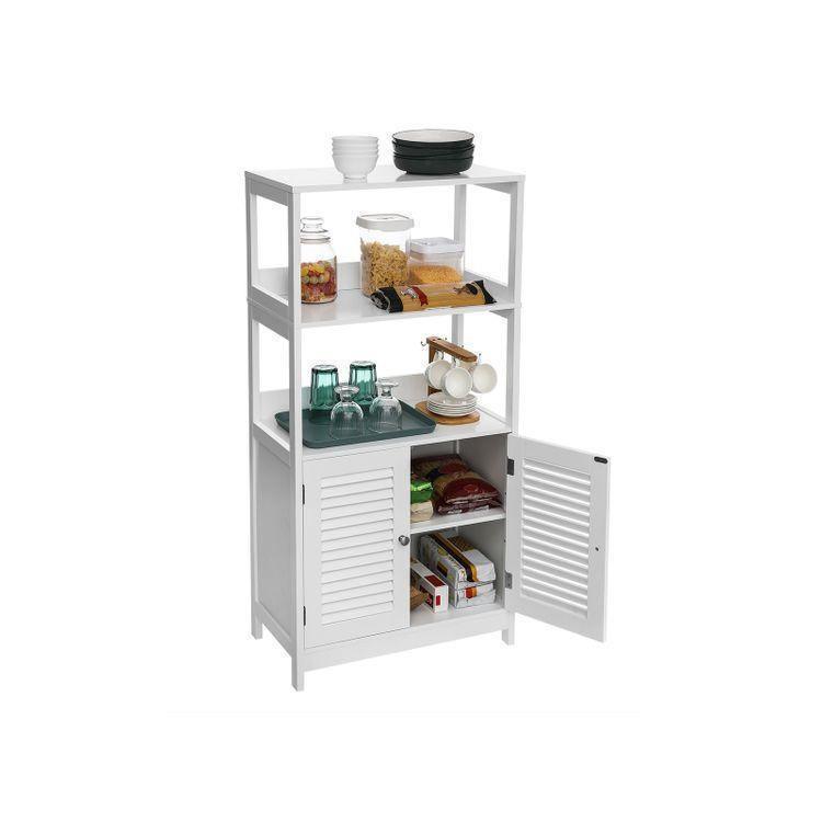 Bathroom Tall Cabinet White FredCo