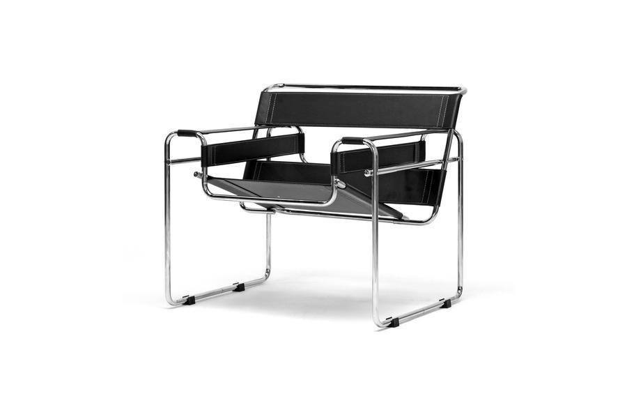 Baxton Studio Jericho Leather Accent Chair FredCo