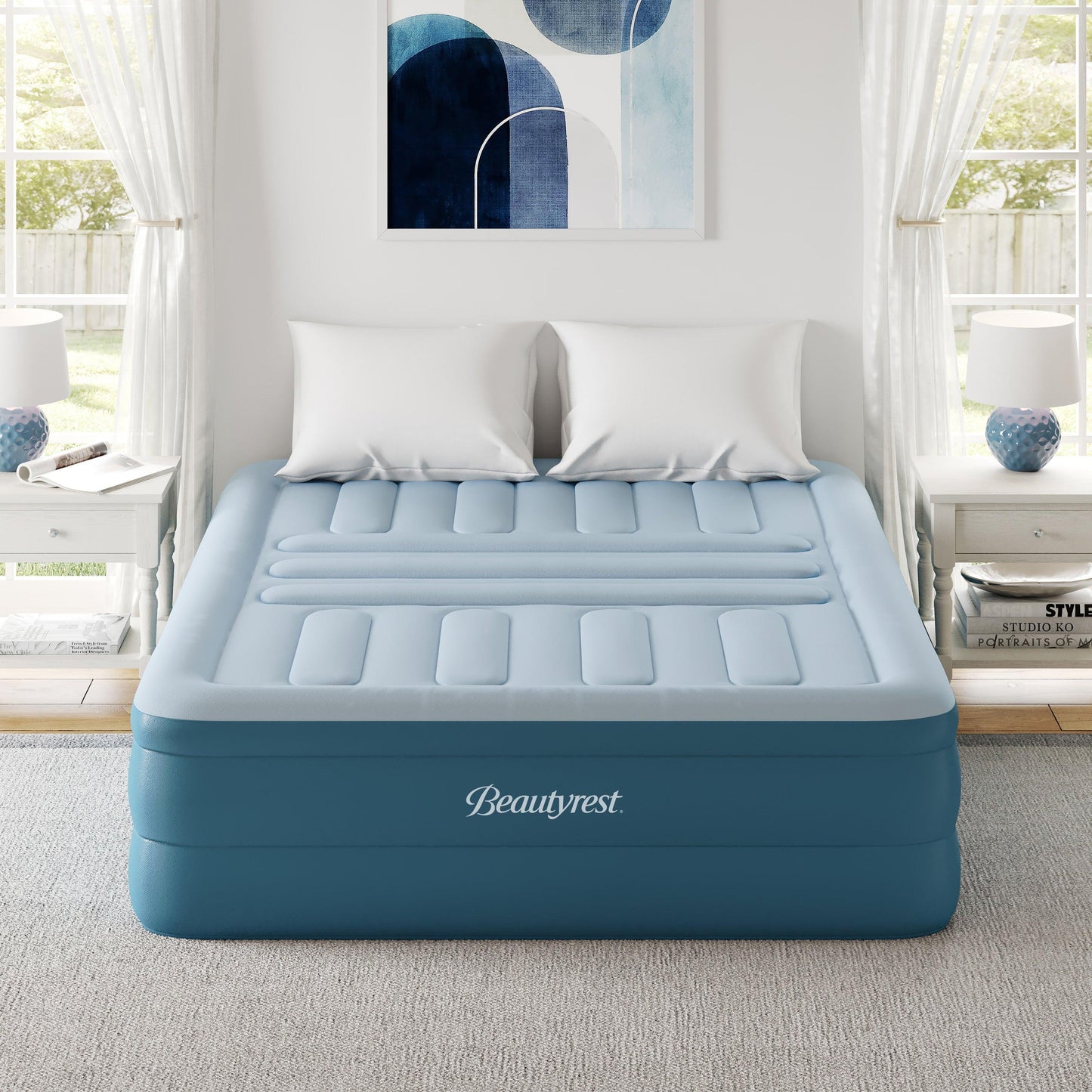 Beautyrest Lumbar Support 18" Queen Air Mattress with Built-in Pump FredCo