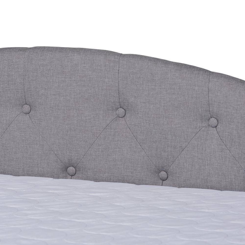 Becker Modern and Contemporary Transitional Grey Fabric Upholstered Full Size Daybed with Trundle FredCo