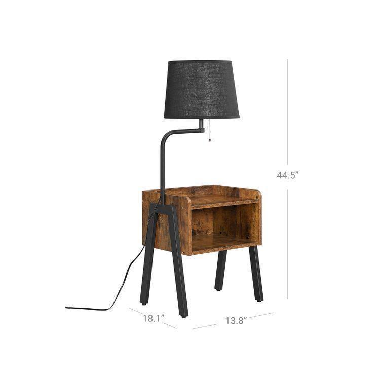 Bedside Table with Lamp FredCo