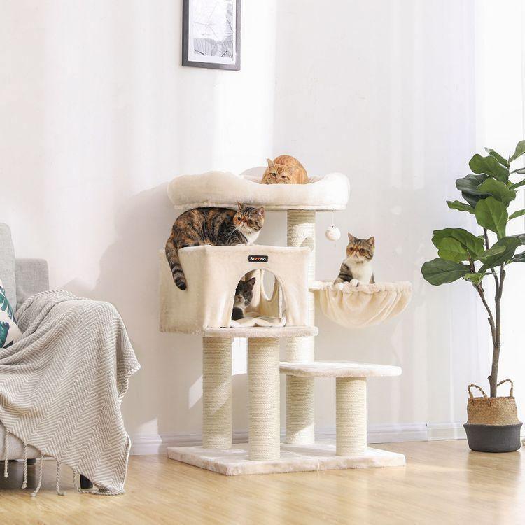 Beige Cat Tree 44" High FredCo