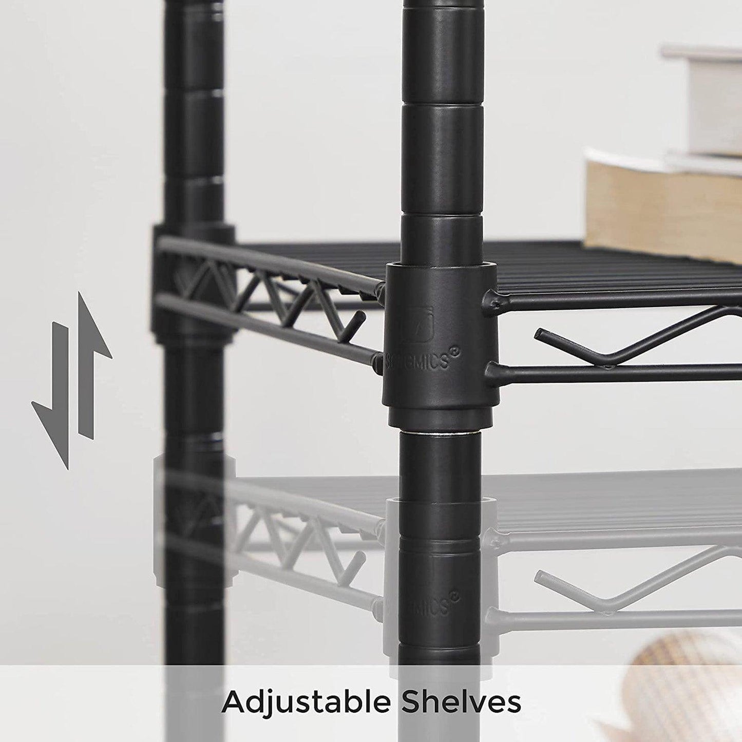 Black 3-Tier Printer Stand on Wheels FredCo