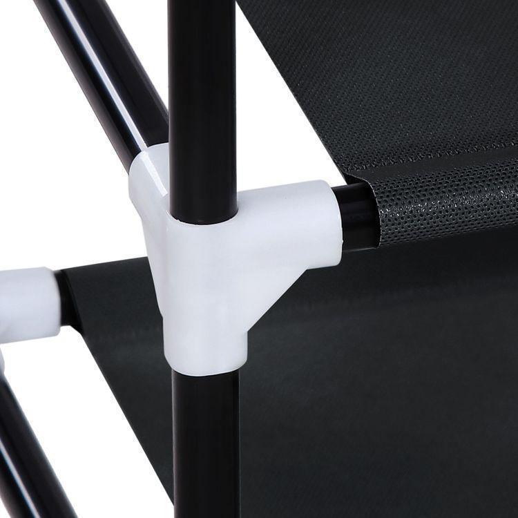 Black 5 Tiers Shoe Rack FredCo