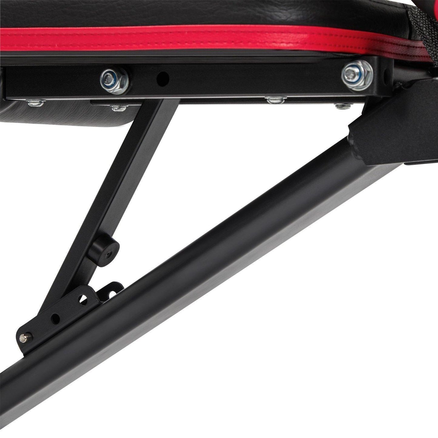 Black & Red Dumbbell Bench with Adjustable Backrest FredCo
