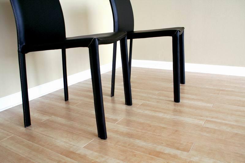 Black Burridge Leather Dining Chair (Set of 2) FredCo