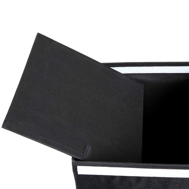 Black Fabric Laundry Hamper FredCo