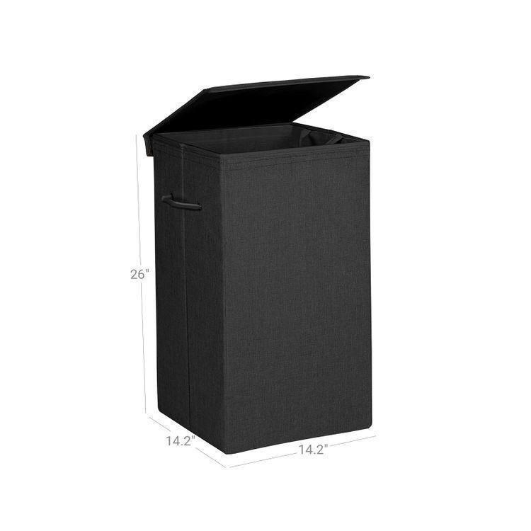 Black Fabric Laundry Hamper FredCo