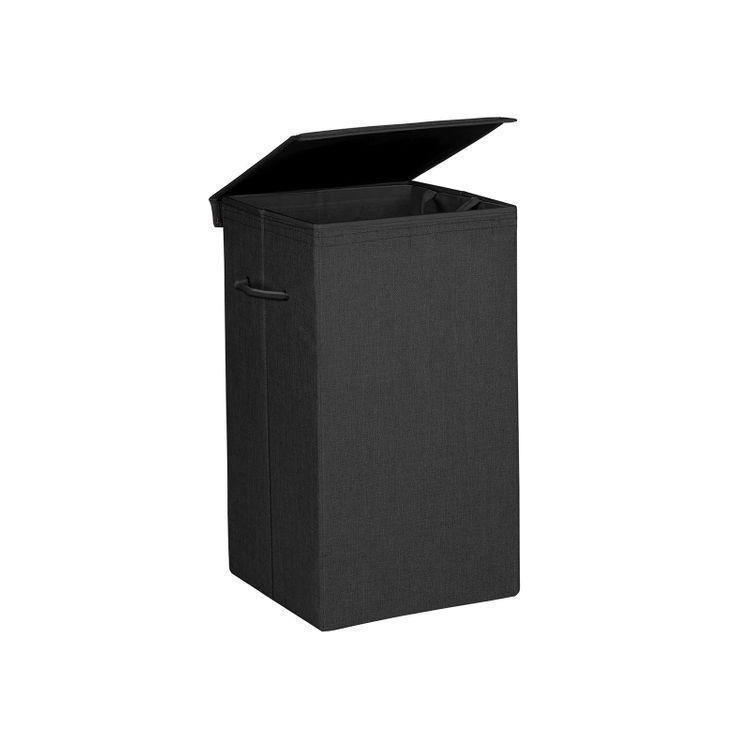 Black Fabric Laundry Hamper FredCo