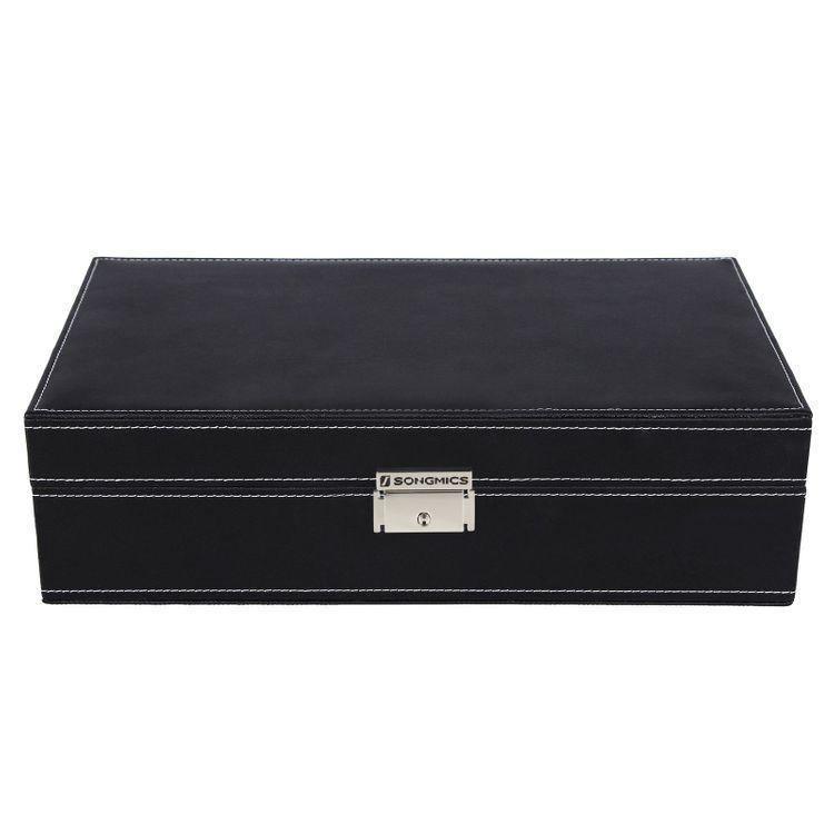 Black Lockable Watch Box FredCo