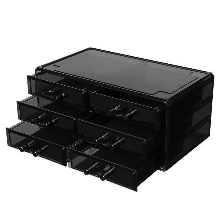Black Makeup Organizer FredCo