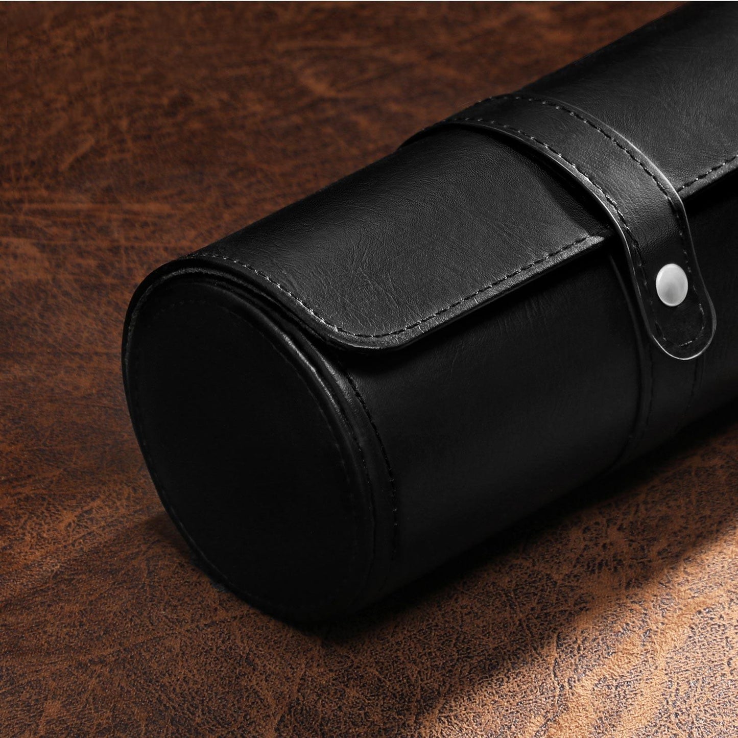Black Portable 3 Watch Roll Case FredCo