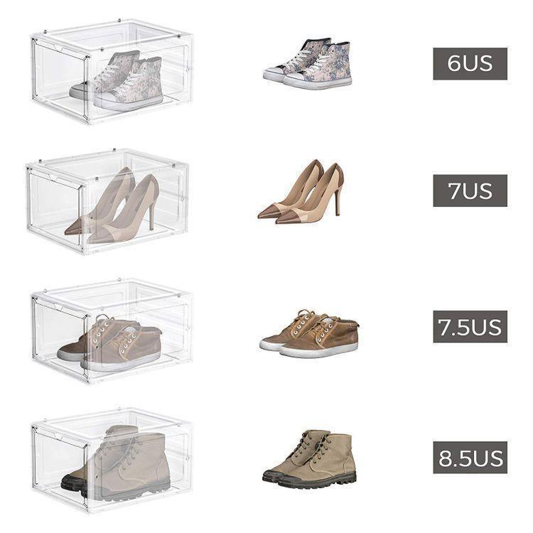 Black Shoe Boxes Set of 6 FredCo