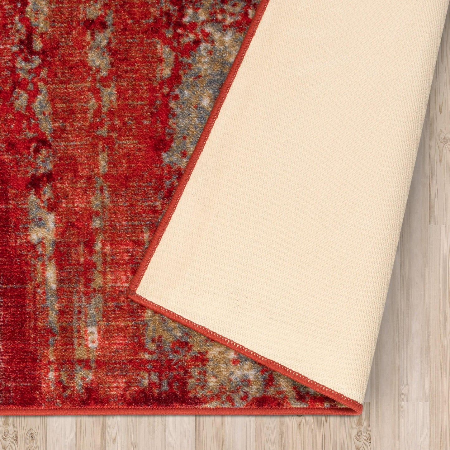 Brayton Non-Slip Foldable Modern Abstract Rug FredCo