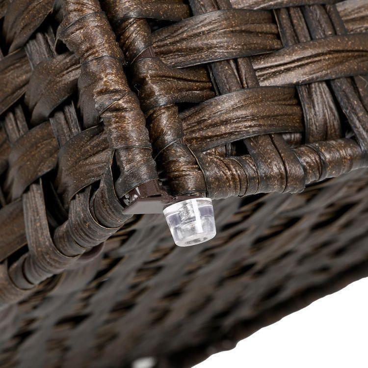 Brown Handwoven Double Laundry Hamper FredCo