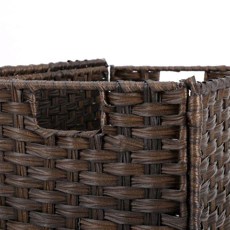 Brown Handwoven Laundry Basket FredCo