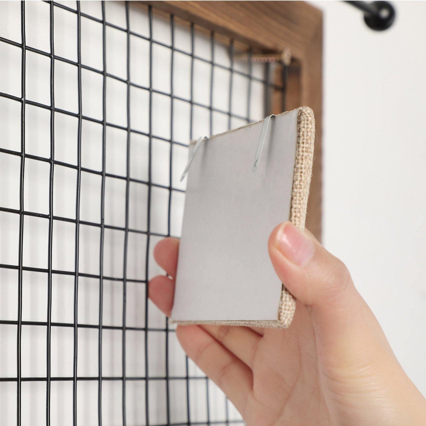 Brown Jewelry Wall Display with Shelf FredCo