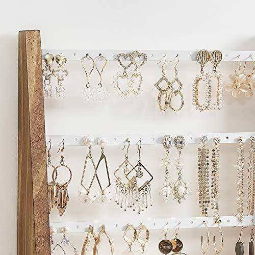 Brown White Wall-Mounted Jewelry Storage Stand FredCo