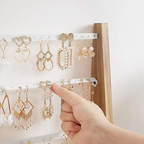 Brown White Wall-Mounted Jewelry Storage Stand FredCo