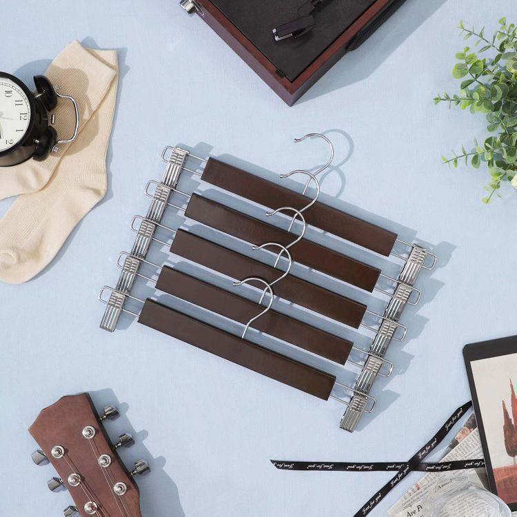 Brown Wood Pants Hangers FredCo