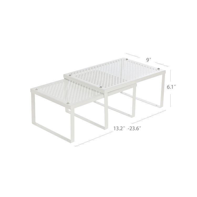 Cabinet Shelf Organizers White FredCo
