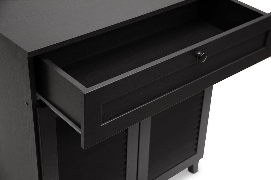 Calvin Espresso Shoe-Storage Cabinet FredCo
