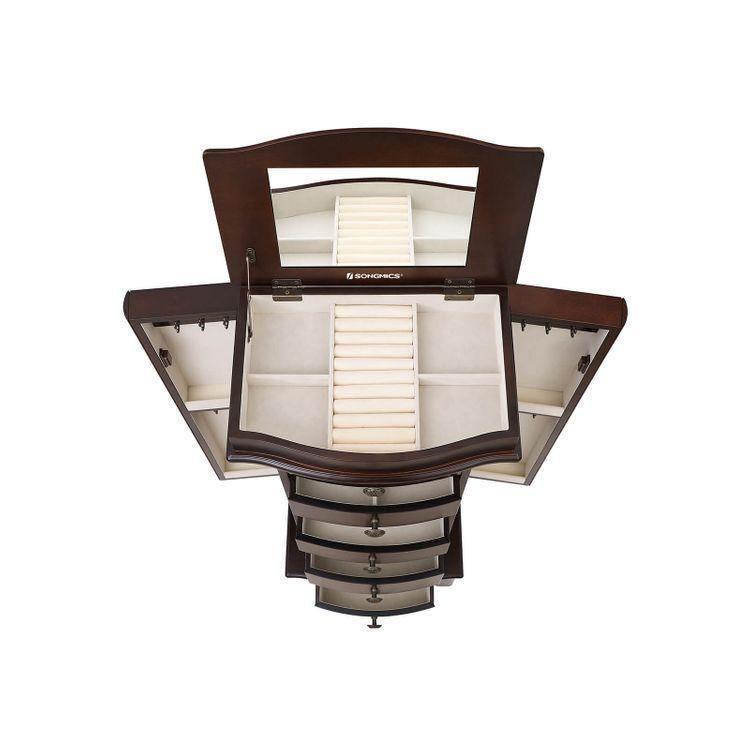 Cambered Front Jewelry Cabinet FredCo