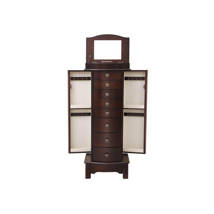Cambered Front Jewelry Cabinet FredCo