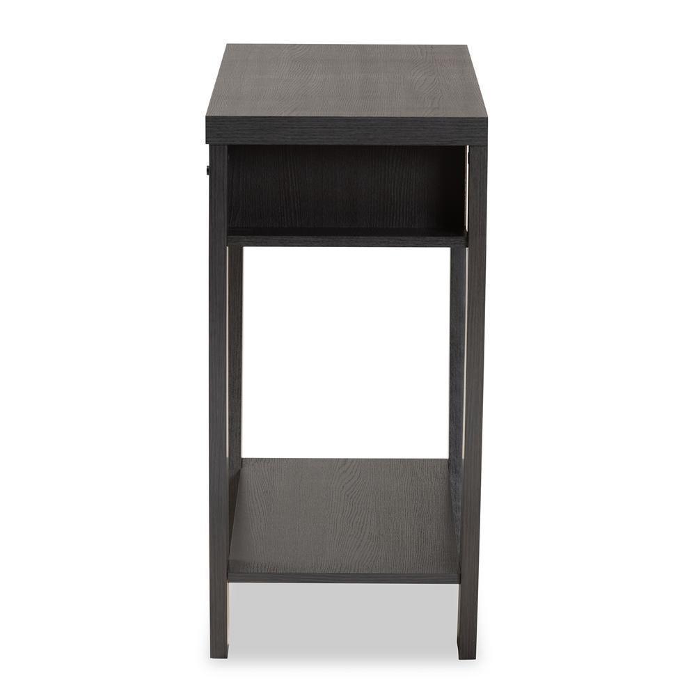 Capote Modern and Contemporary Dark Brown Finished Wood 2-Drawer Console Table FredCo