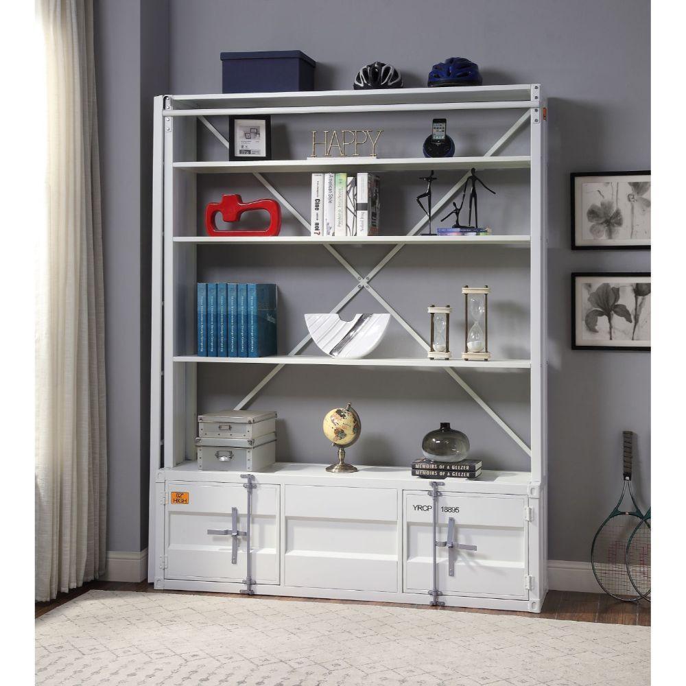 Cargo Bookshelf & Ladder White FredCo