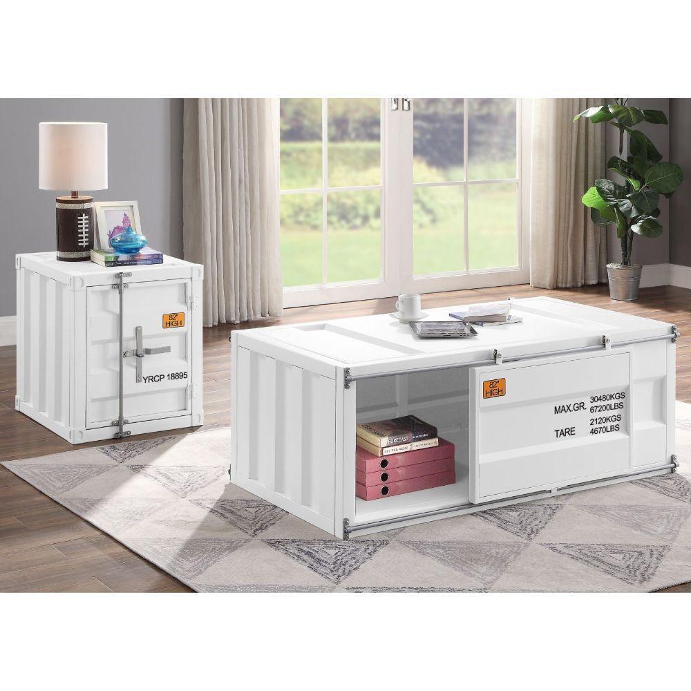 Cargo Coffee Table White FredCo