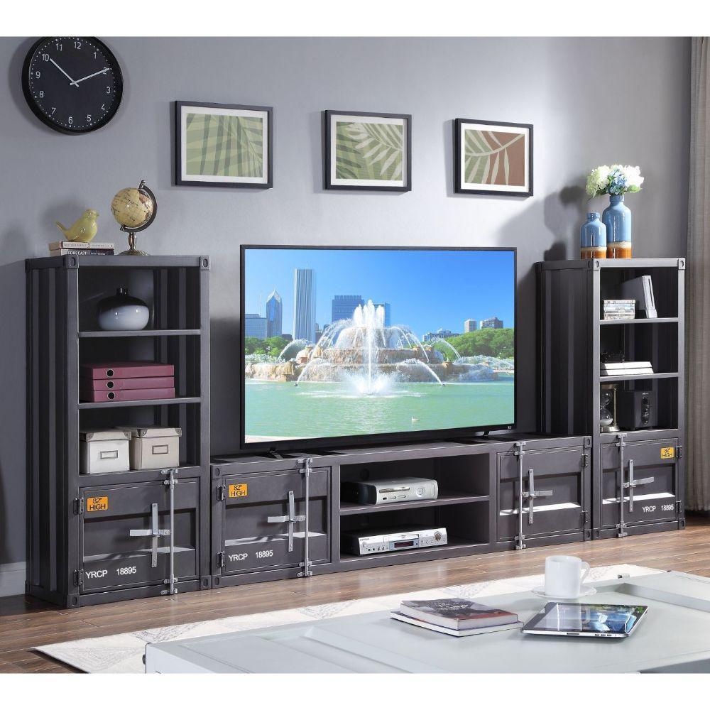 Cargo TV Stand Gunmetal FredCo