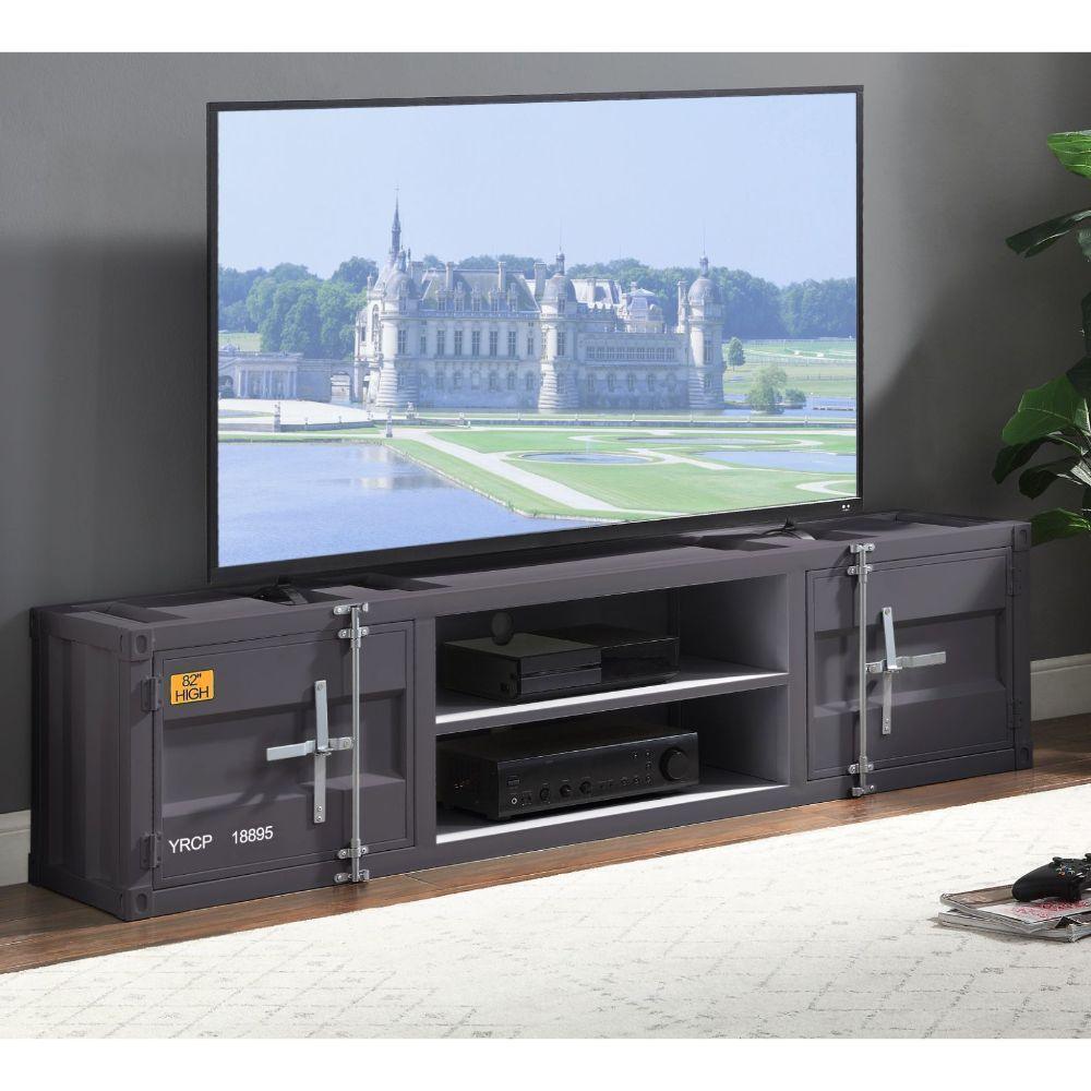 Cargo TV Stand Gunmetal FredCo