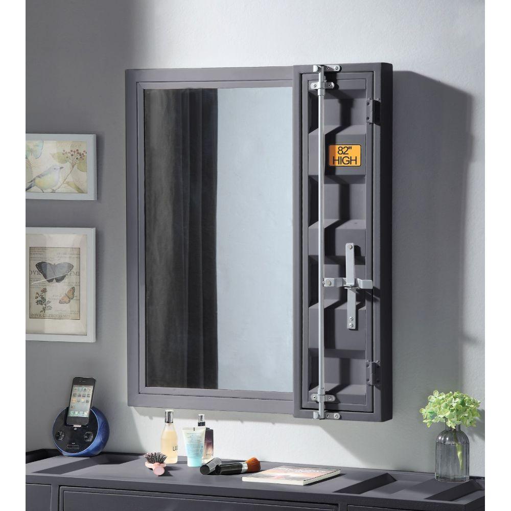 Cargo Vanity Mirror Gunmetal FredCo