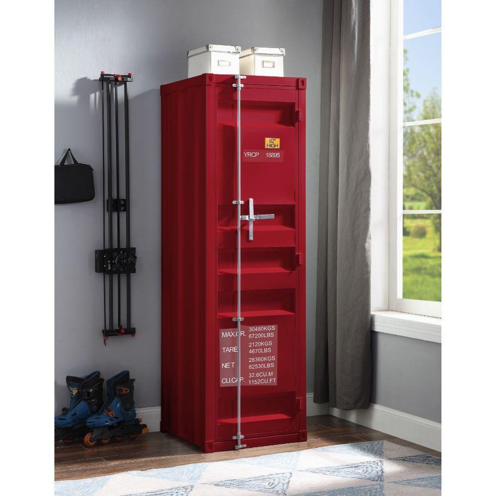 Cargo Wardrobe (Single Door) Red FredCo
