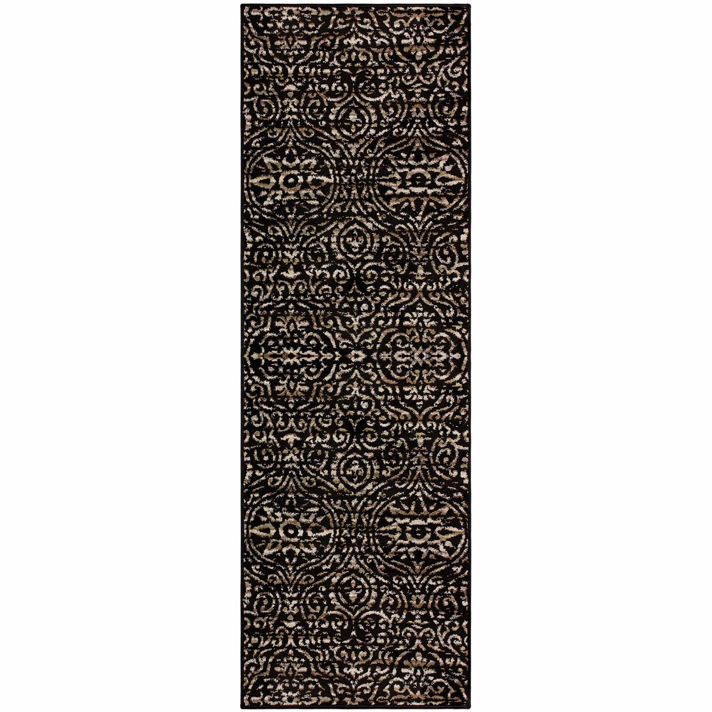 Carson Bohemian Contemporary Damask Rug FredCo