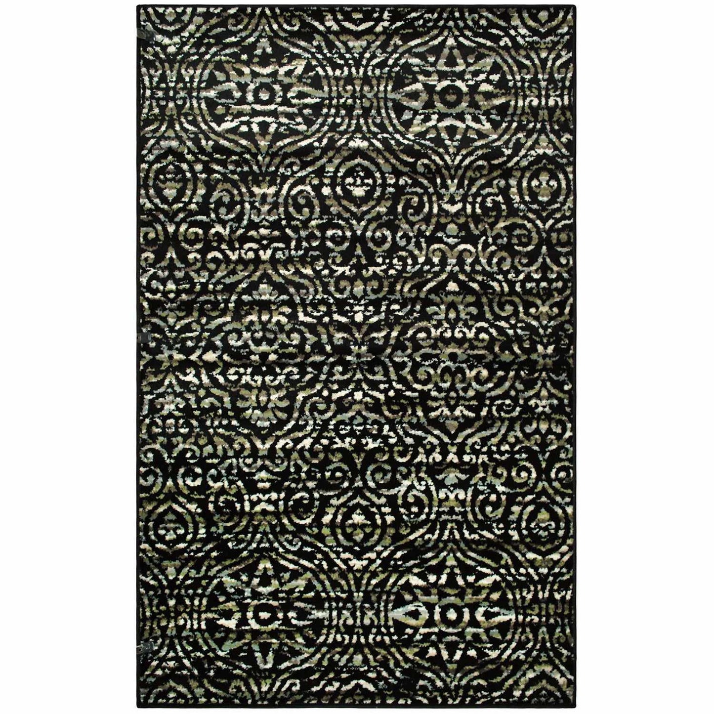 Carson Bohemian Contemporary Damask Rug FredCo