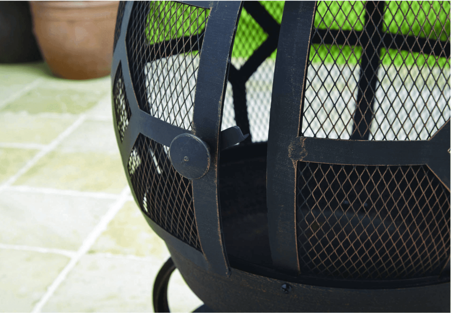 Cast Iron Chiminea, Antique Bronze with Poker - FredCo FredCo