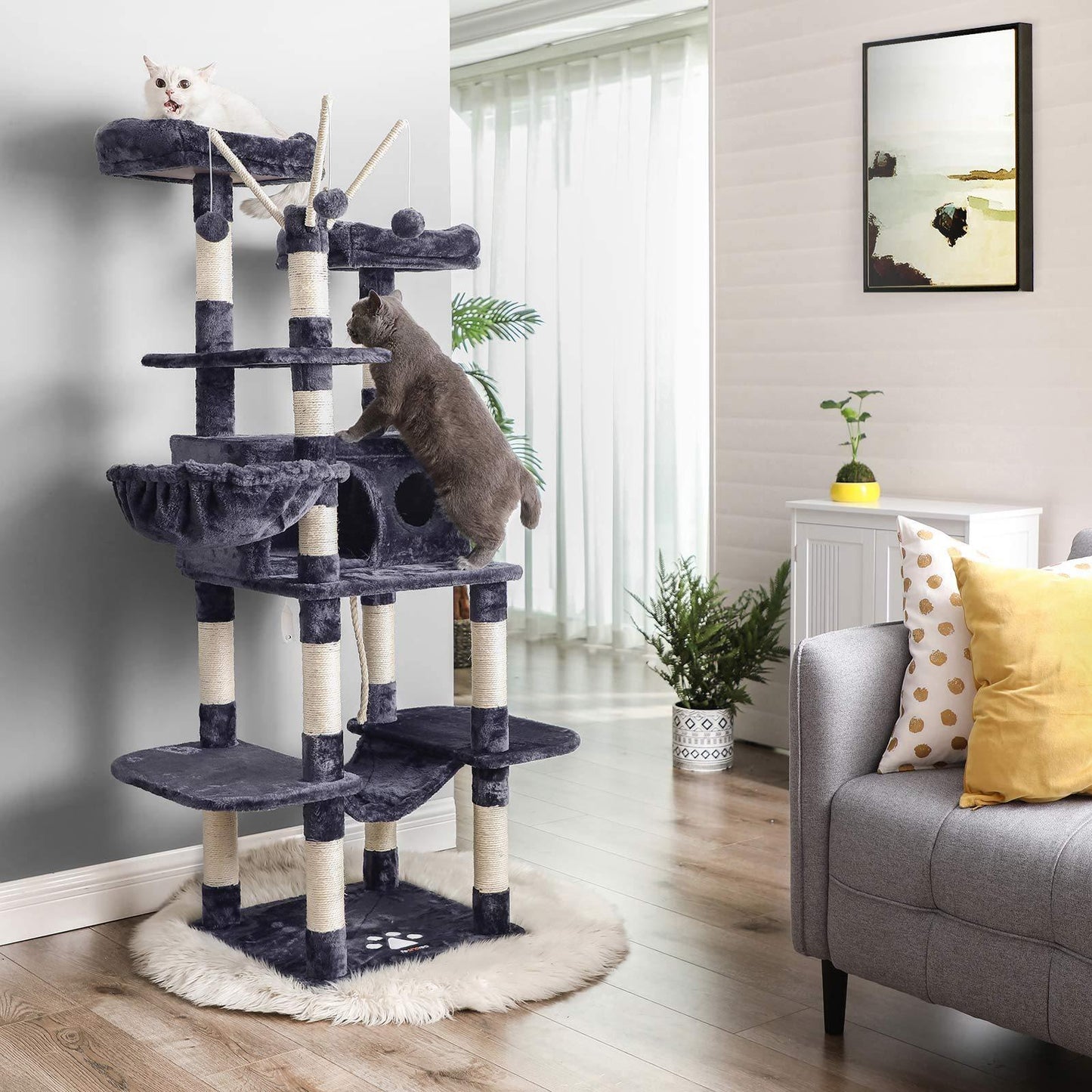 Cat Tree Smoky Gray FredCo