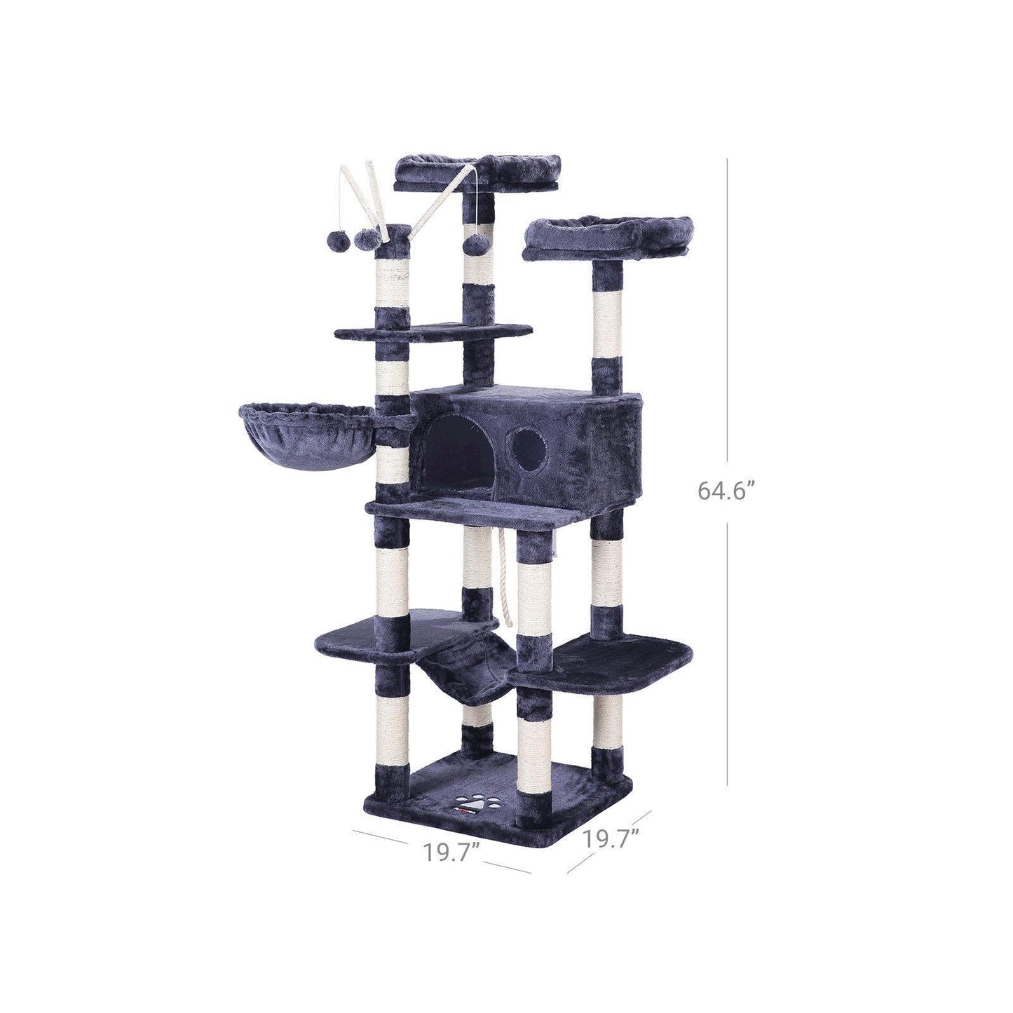 Cat Tree Smoky Gray FredCo