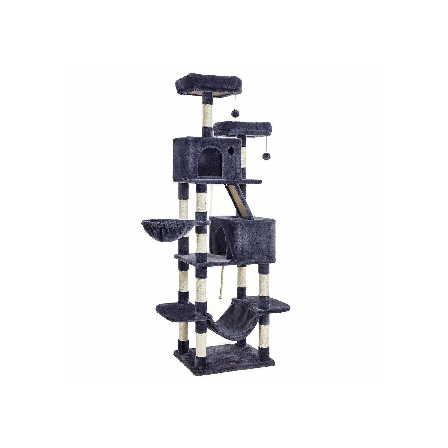 Cat Tree Smoky Gray 81.1-Inch Tall FredCo