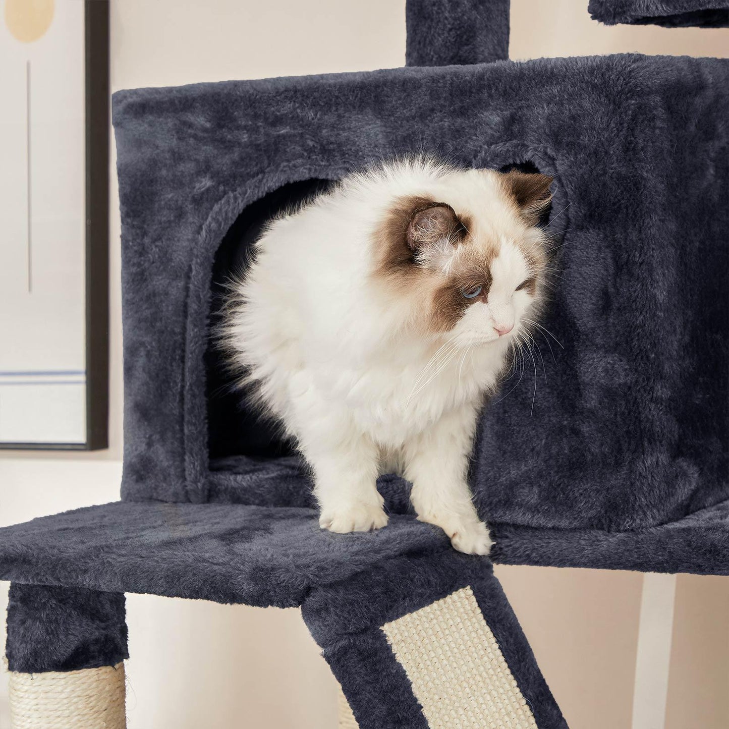 Cat Tree Smoky Gray 81.1-Inch Tall FredCo