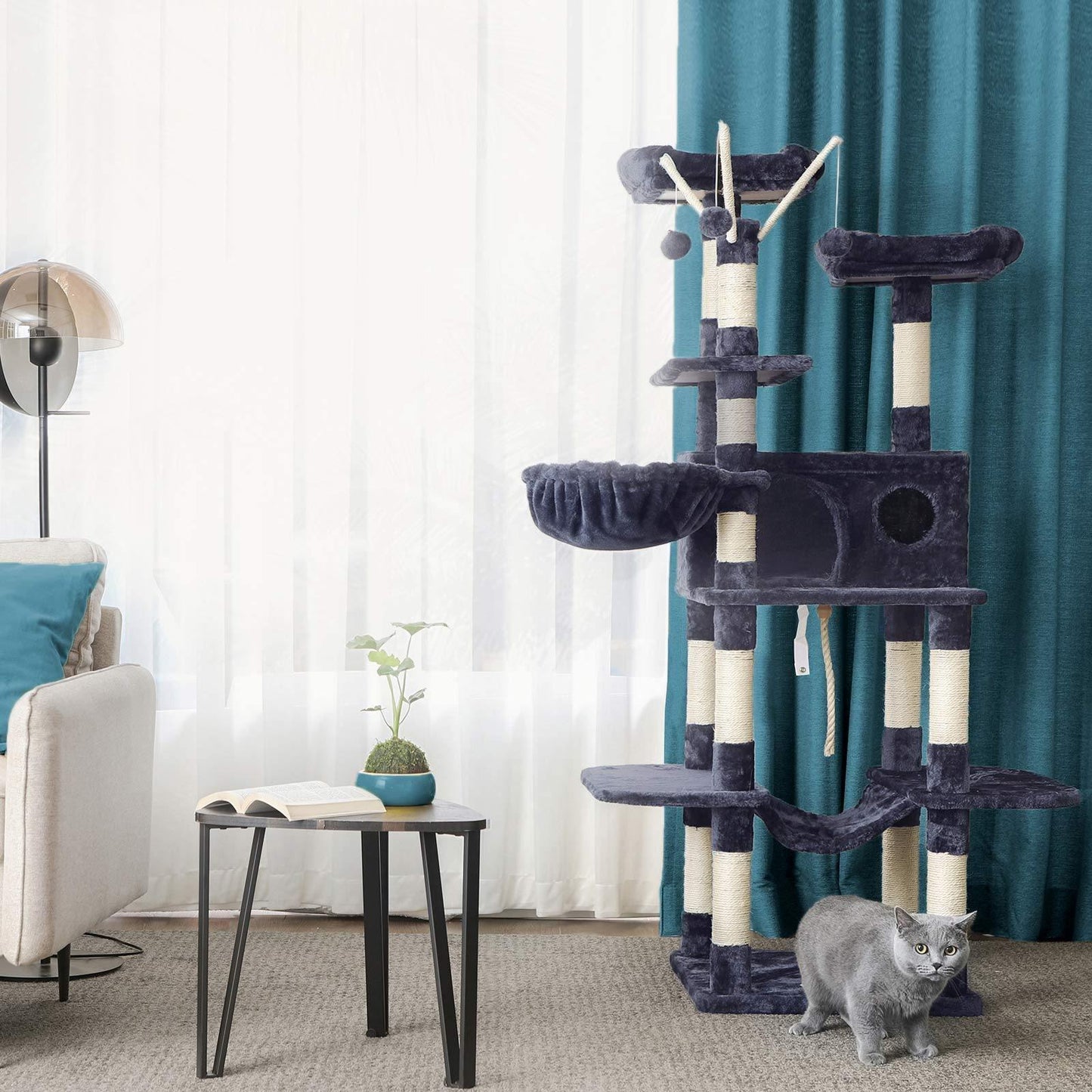Cat Tree Smoky Gray FredCo