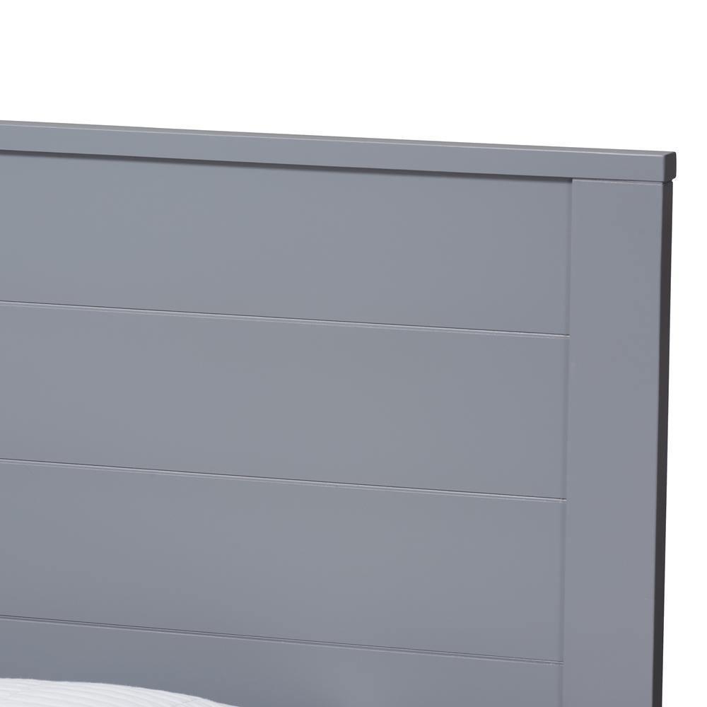 Catalina Modern Classic Mission Style Grey-Finished Wood Twin Platform Bed with Trundle FredCo